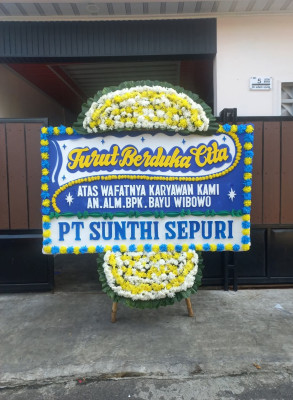 Papan Bunga Duka di Calaca