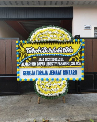 Papan Bunga Duka di Calaca